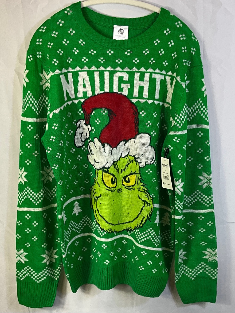 Dr. Seuss’ The Grinch Graphic Ugly Christmas Sweater Size Large